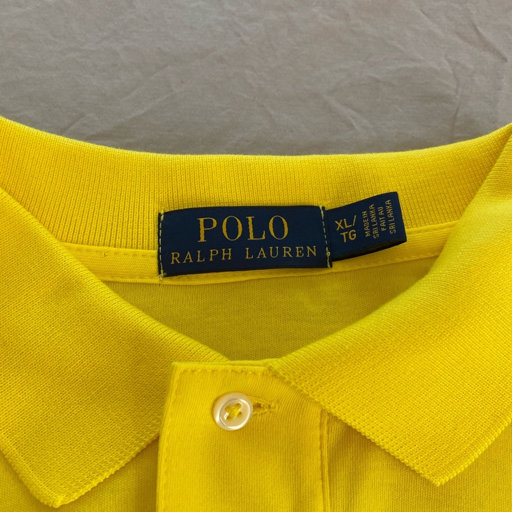 Polo Ralph Lauren Men’s Yellow Short Sleeve Shirt - Picture 5 of 6